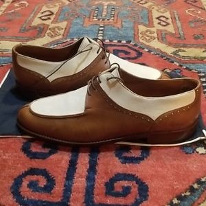 Classic Two Tone Suede & Leather Shoes